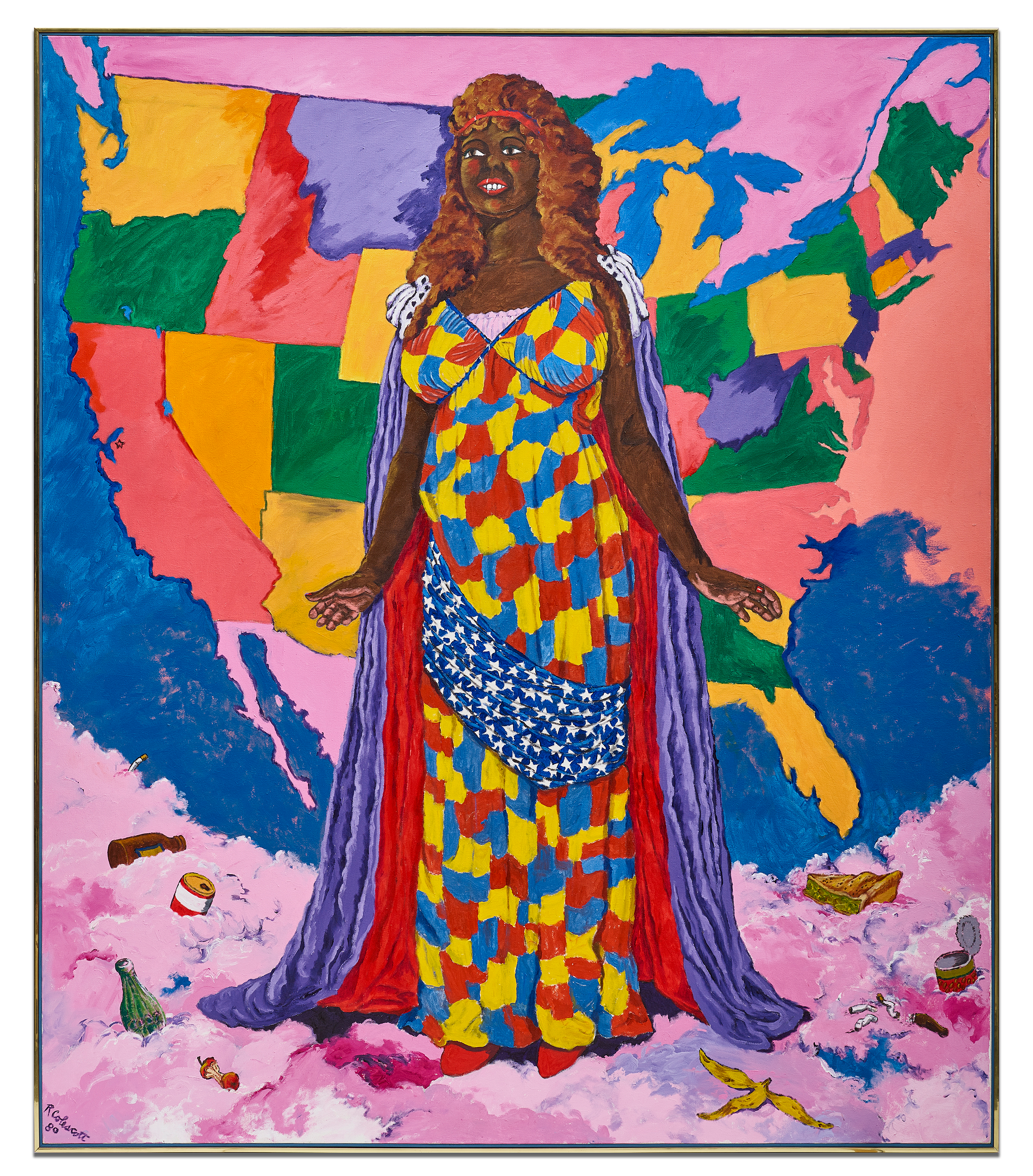 Robert Colescott (1925-2009), Miss Liberty, 1980. Sold for US$4,500,375 inc. premium.