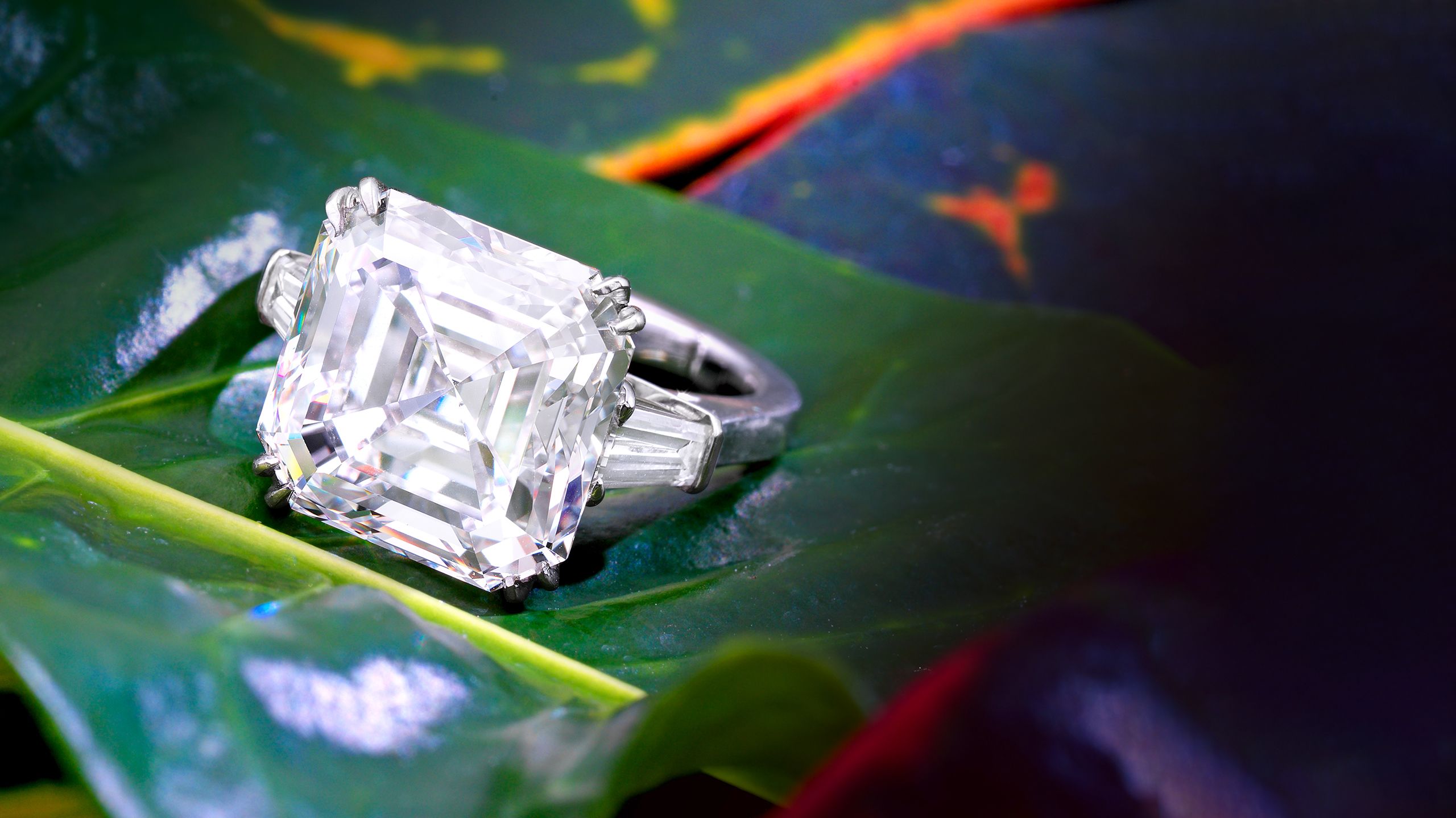 Lot 71. A Diamond Ring. Diamond is type IIa, D colour, VVS2 clarity, weighing 11.37 carats. Estimate: $350,000 - $550,000