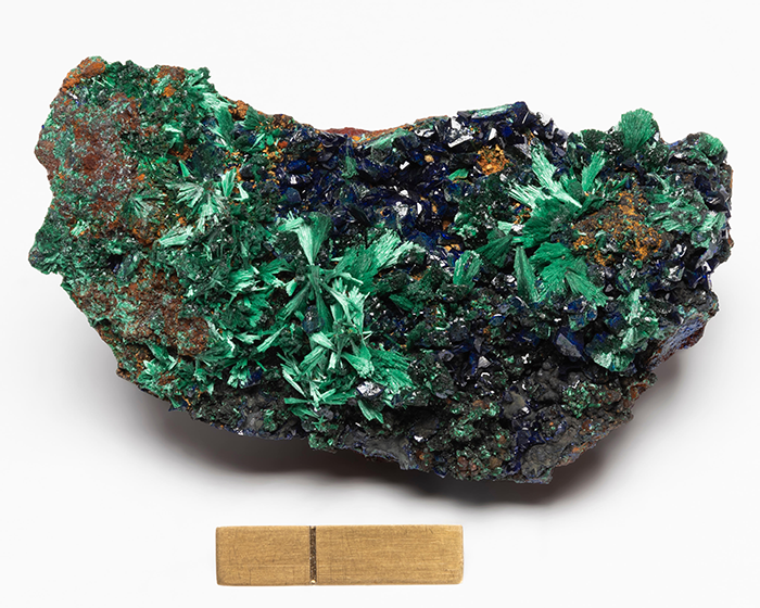 Lot 227. Velvet Malachite and Azurite. Estimate: $700 - $900