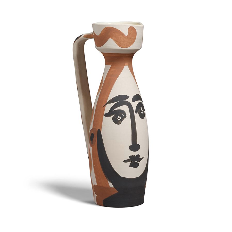 Lot 89. Pablo Picasso, Face (Alain Ramié 288), 1955. Estimate: $10,000 - $15,000