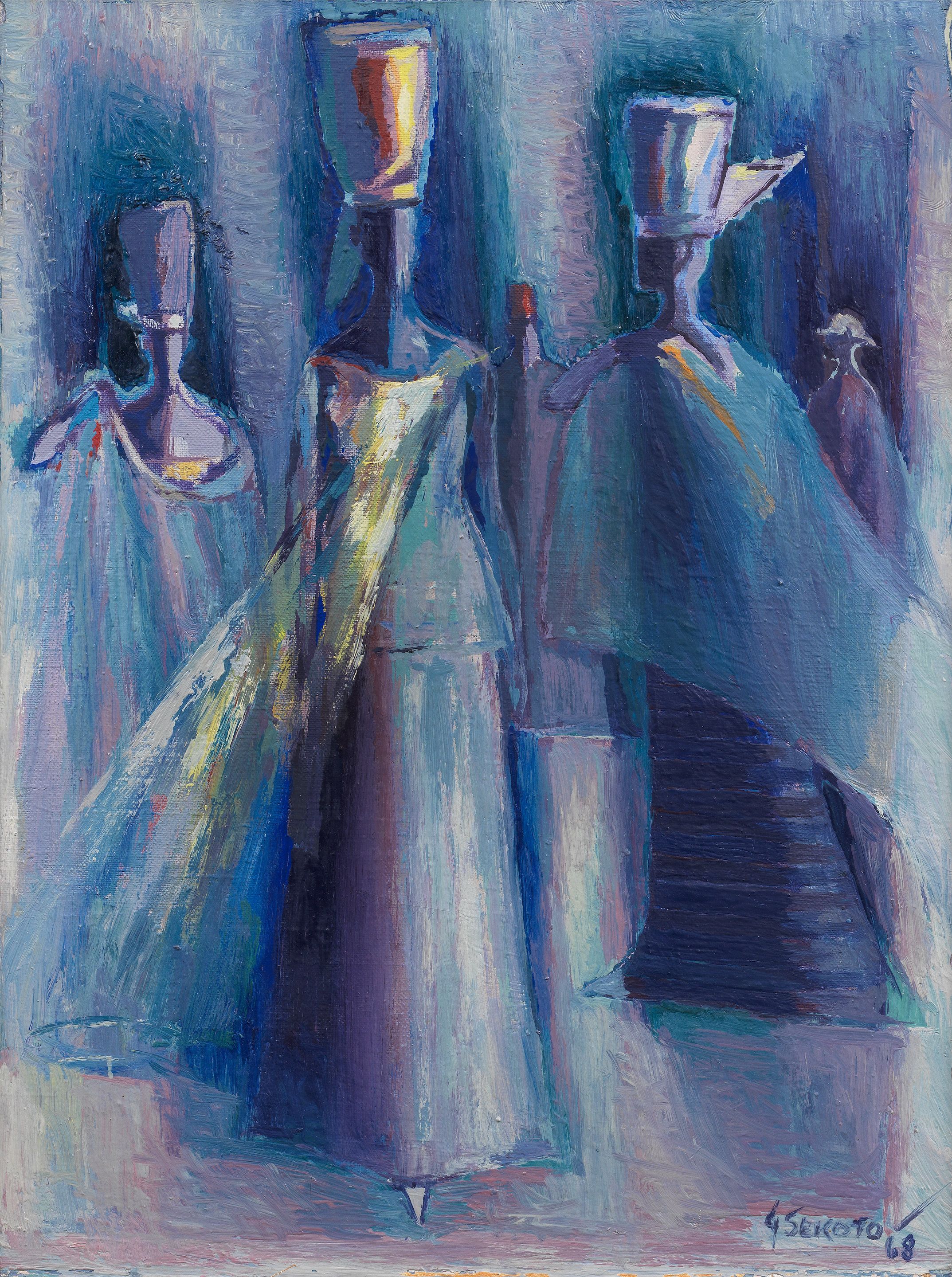 Lot 24. Gerard Sekoto, Three Senegalese ladies. Estate: £40,000 - £60,000.