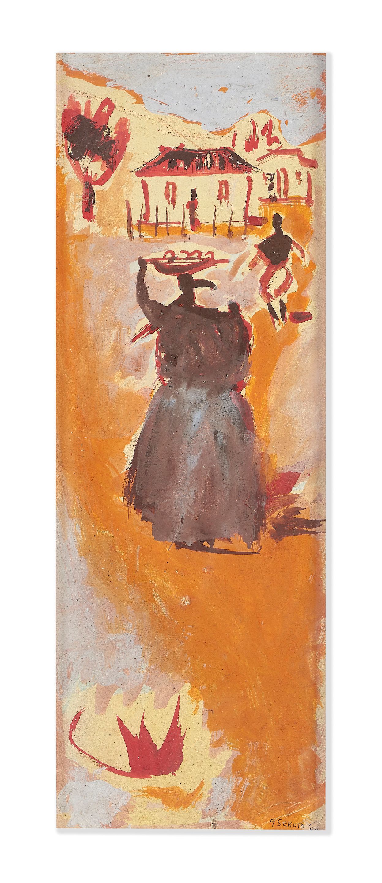 Lot 59. Gerard Sekoto, Untitled. Estimate: £4,000 - £6,000.