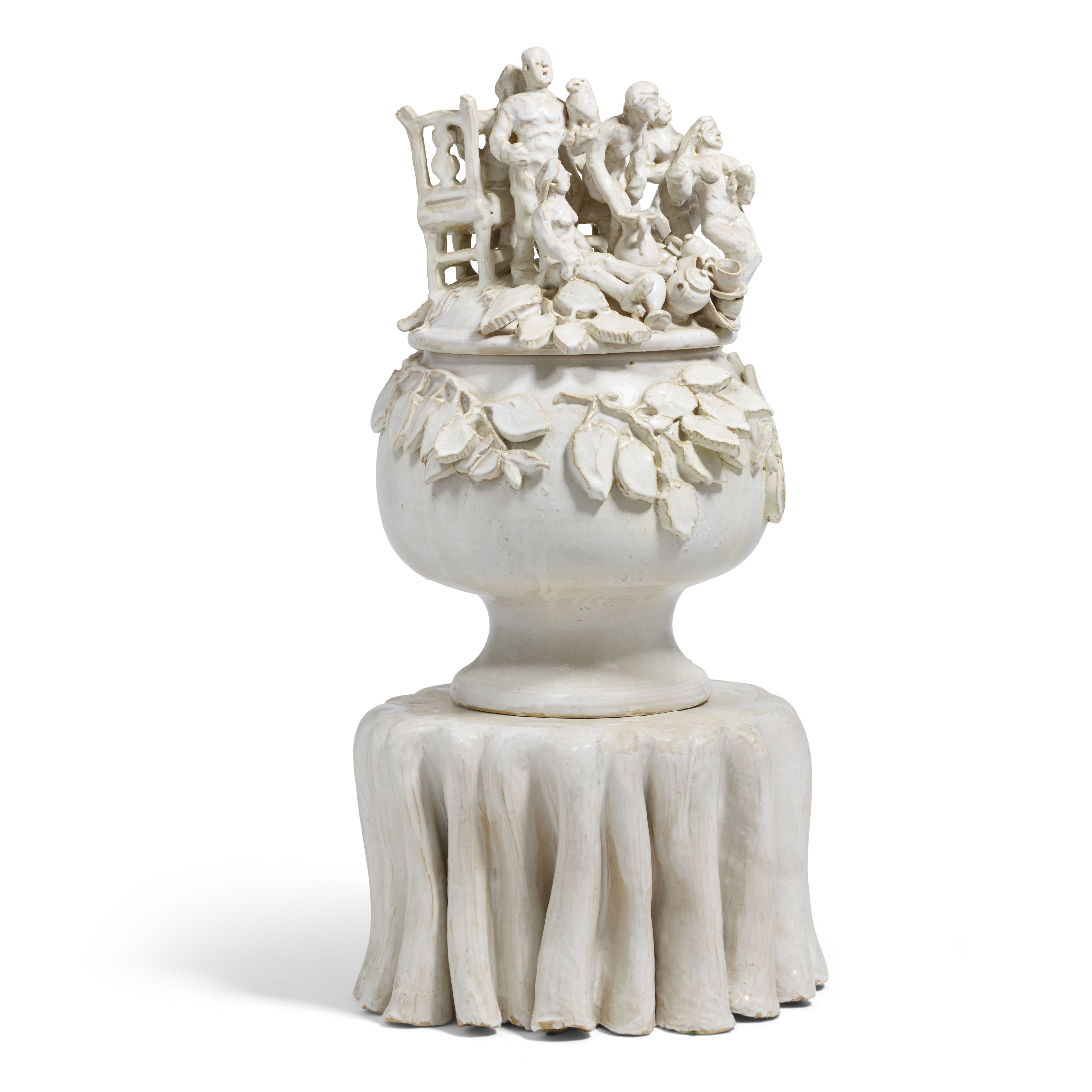 Viola Frey, Biography of a Civilization, 1969. Estimate: $4,000 - $6,000. Offered in Modern Design | Art, October 24, 2023, Los Angeles