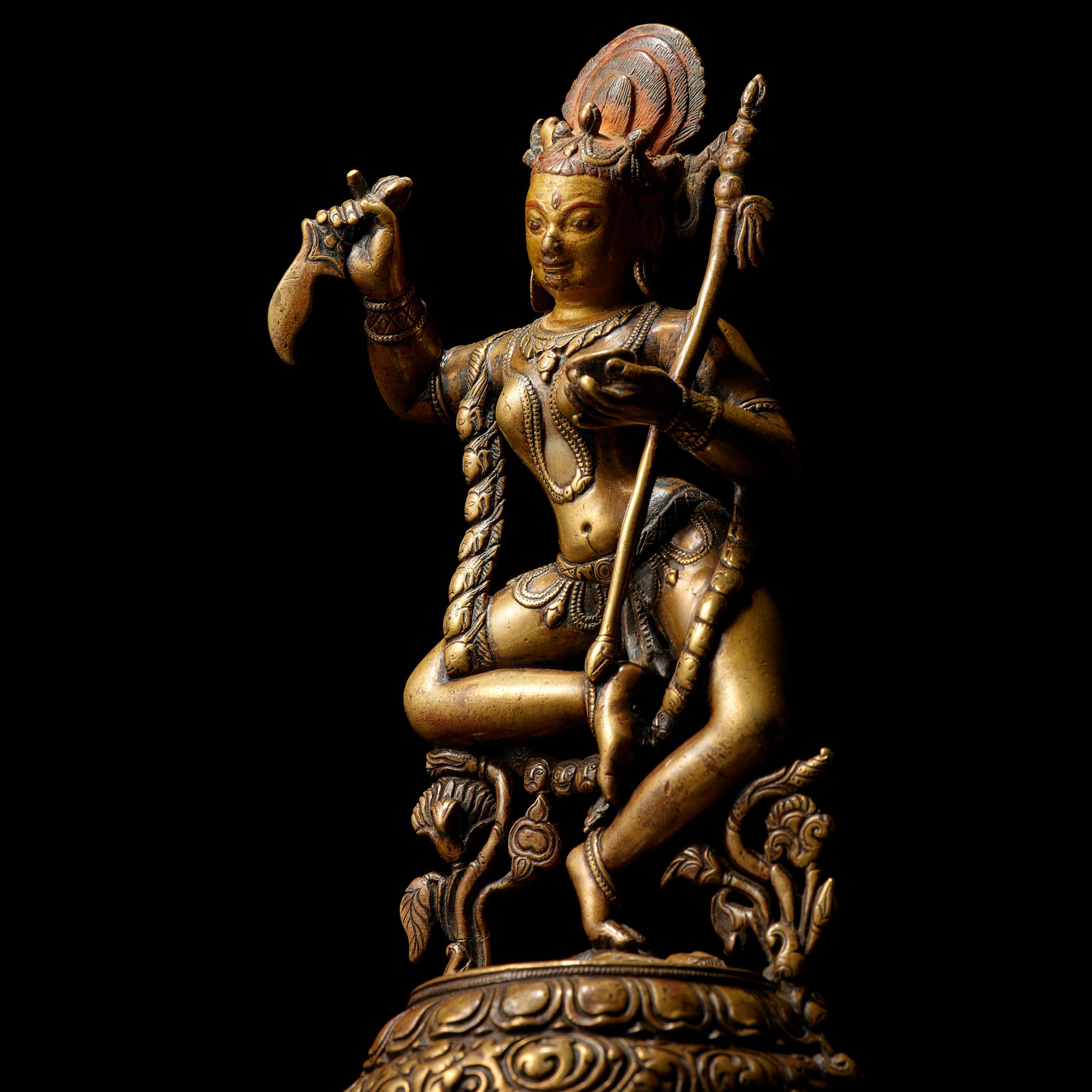 Lot 305. A Brass Figure of Vajravarahi, Northeastern India, Pala Period, circa 11th century. Estimate: $400,000 - 600,000