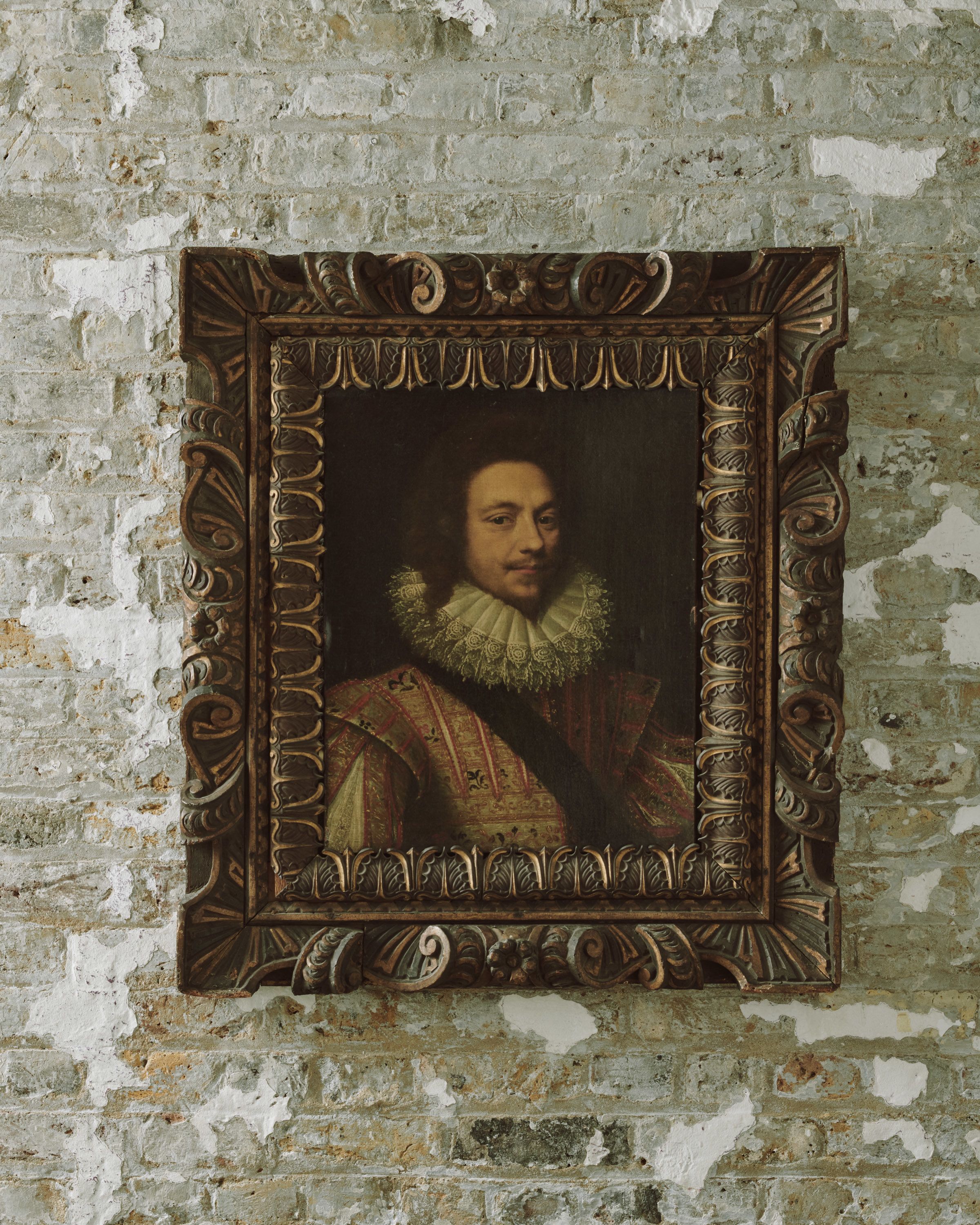Attributed To Frans Pourbus The Younger, Portrait of a gentleman, bust-length, in an embroidered doublet with a black sash and a ruff. Sold for £ 23,375 inc. premium.
