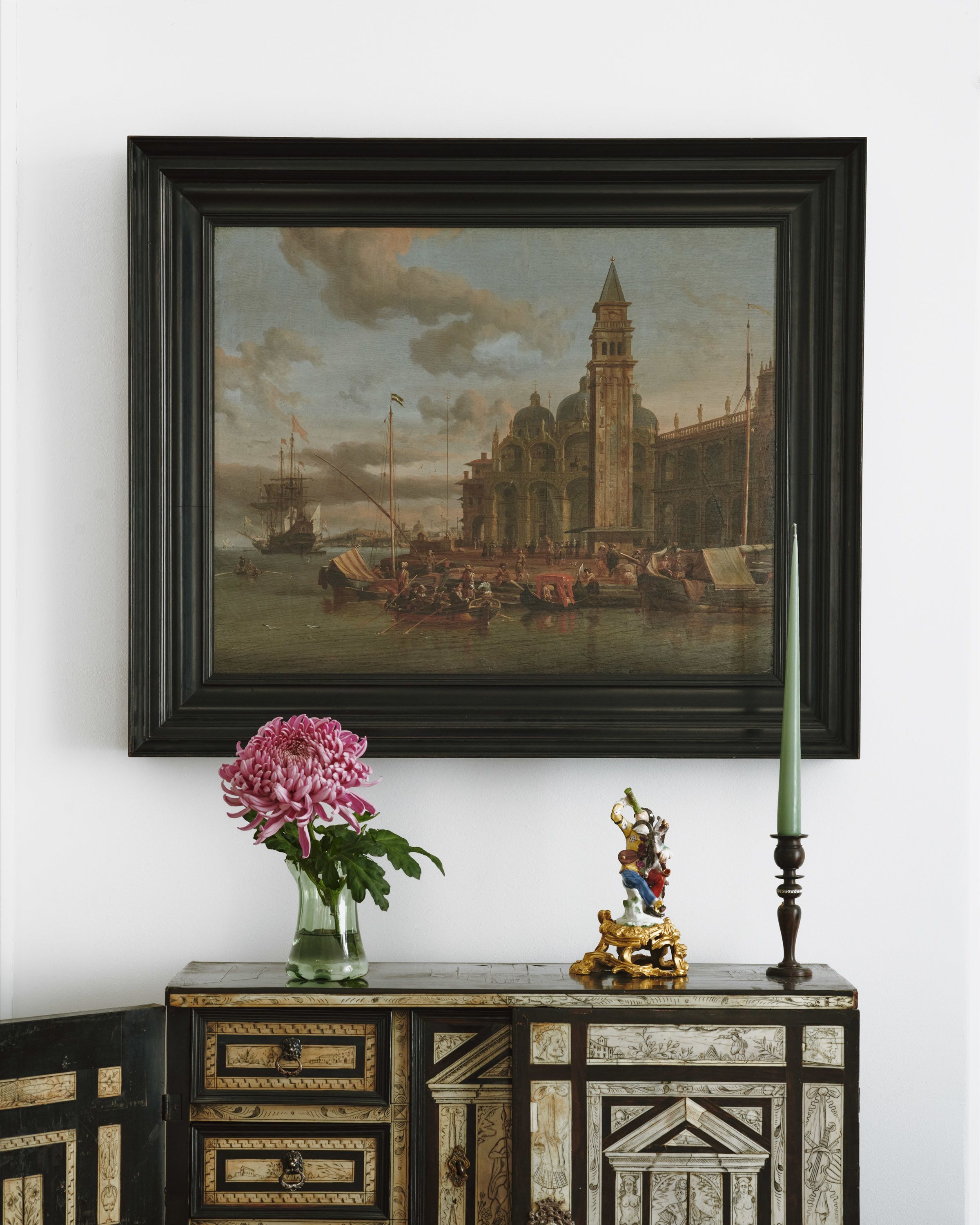 Abraham Jansz. Storck, A capriccio of Venice with Saint Mark's Basilica and the Campanile. Sold for £ 35,250 inc. premium.