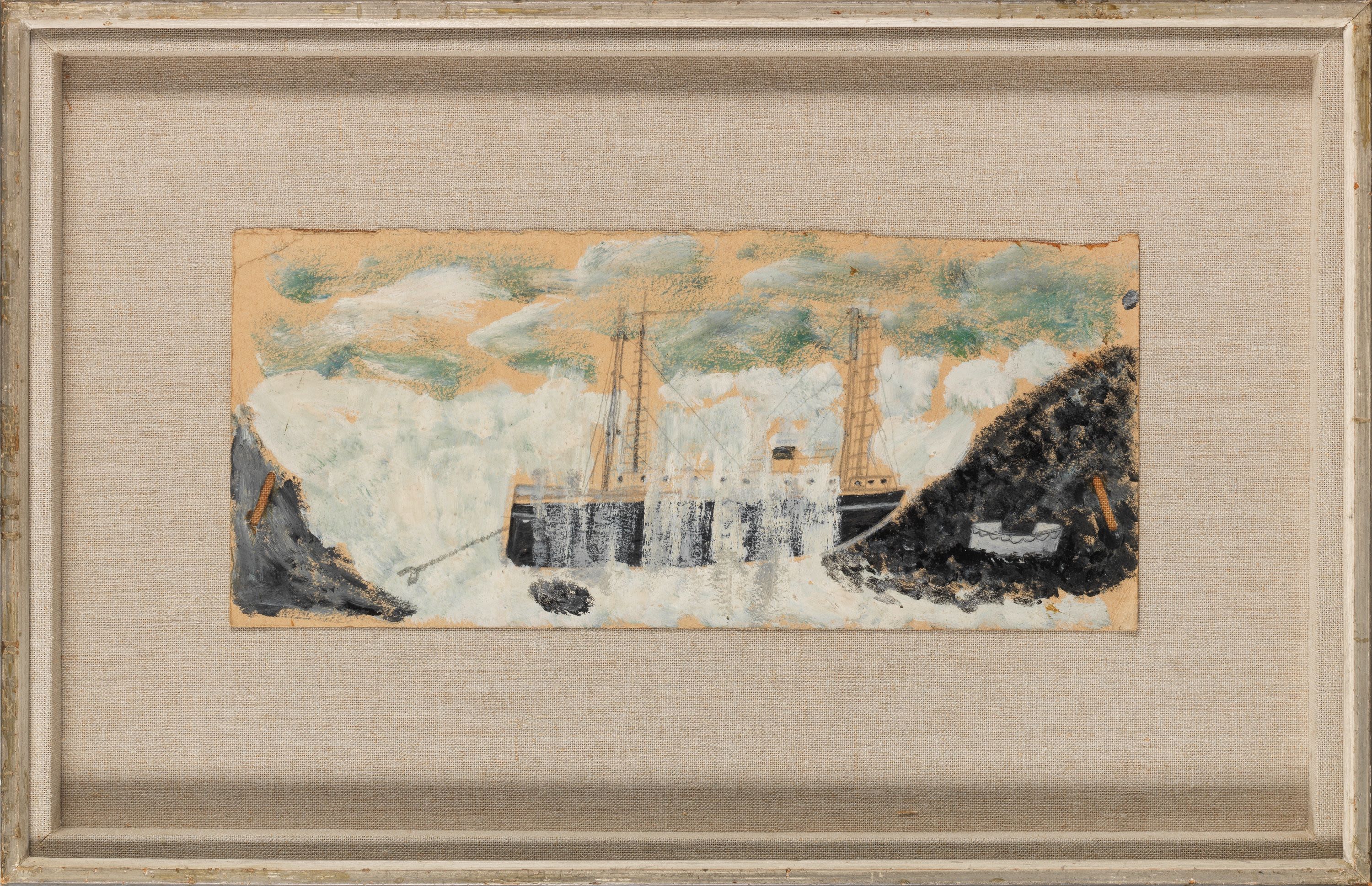 Lot 61. Alfred Wallis, The Wreck of the Alba. Estimate: £20,000 - £30,000.