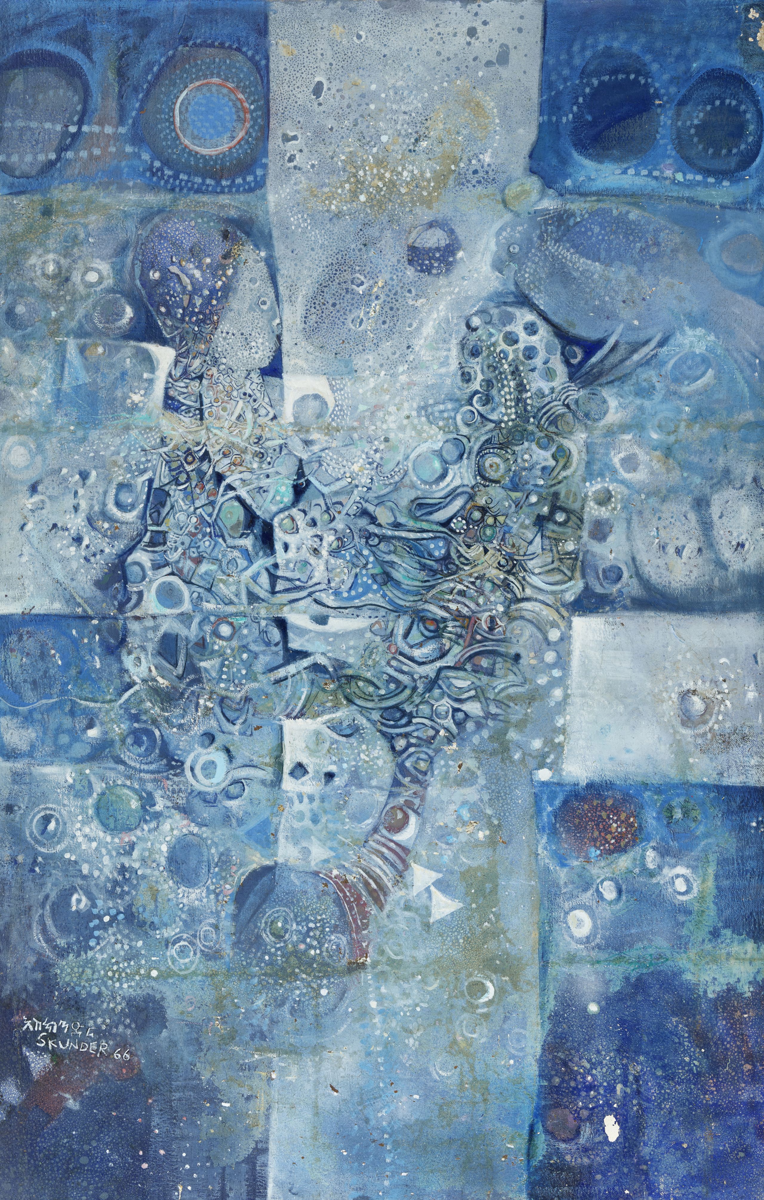 Alexander "Skunder" Boghossian (Ethiopian, 1937-2003), "Union." Estimate: $150,000 - 200,000