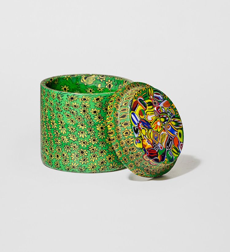 Lot 5. Ulderico Moretti, Attributed to; Murrine Box and Cover, 1926. Estimate: $8,000 - $12,000