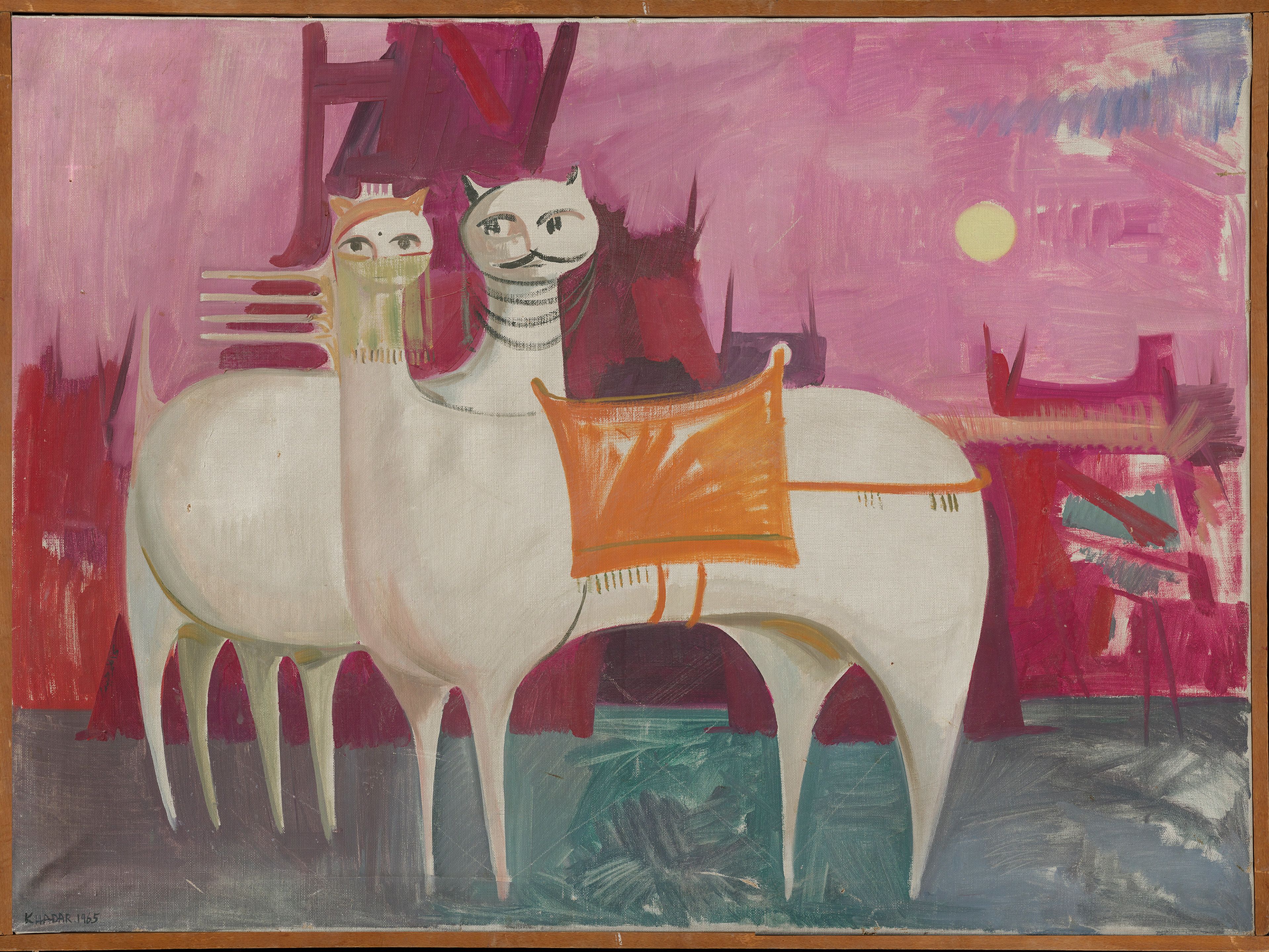 Lot 12. Kadhim Hayder, A Love Deeper than All Love (Wa hawa aemaq min kuli hawa), from the Epic of the Martyr Series. Estimate: £100,000 - £120,000.
