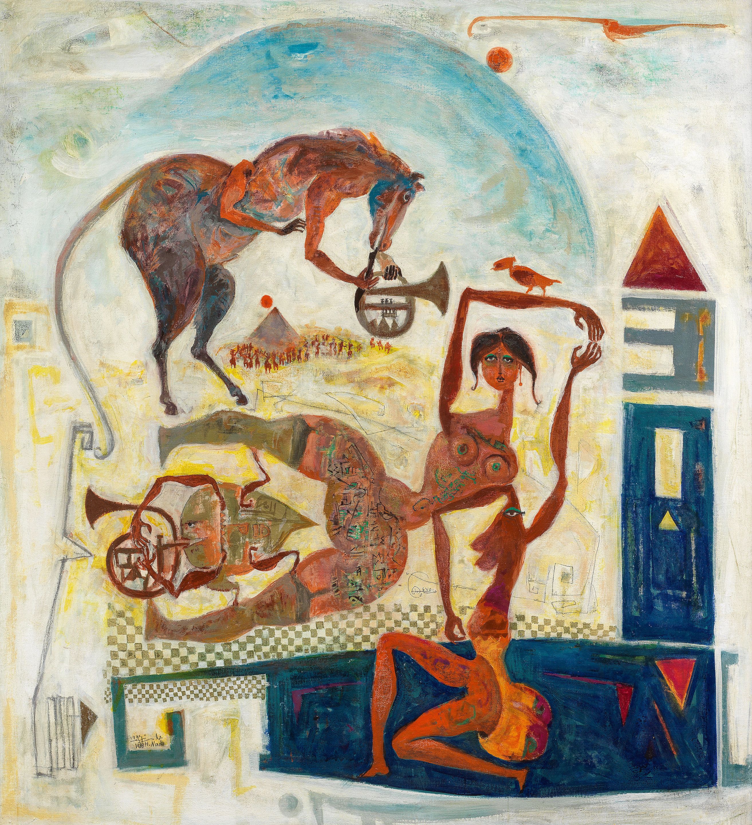 Lot 6. Hamed Nada, The Unruly Horse. Estimate: £50,000 - £80,000.