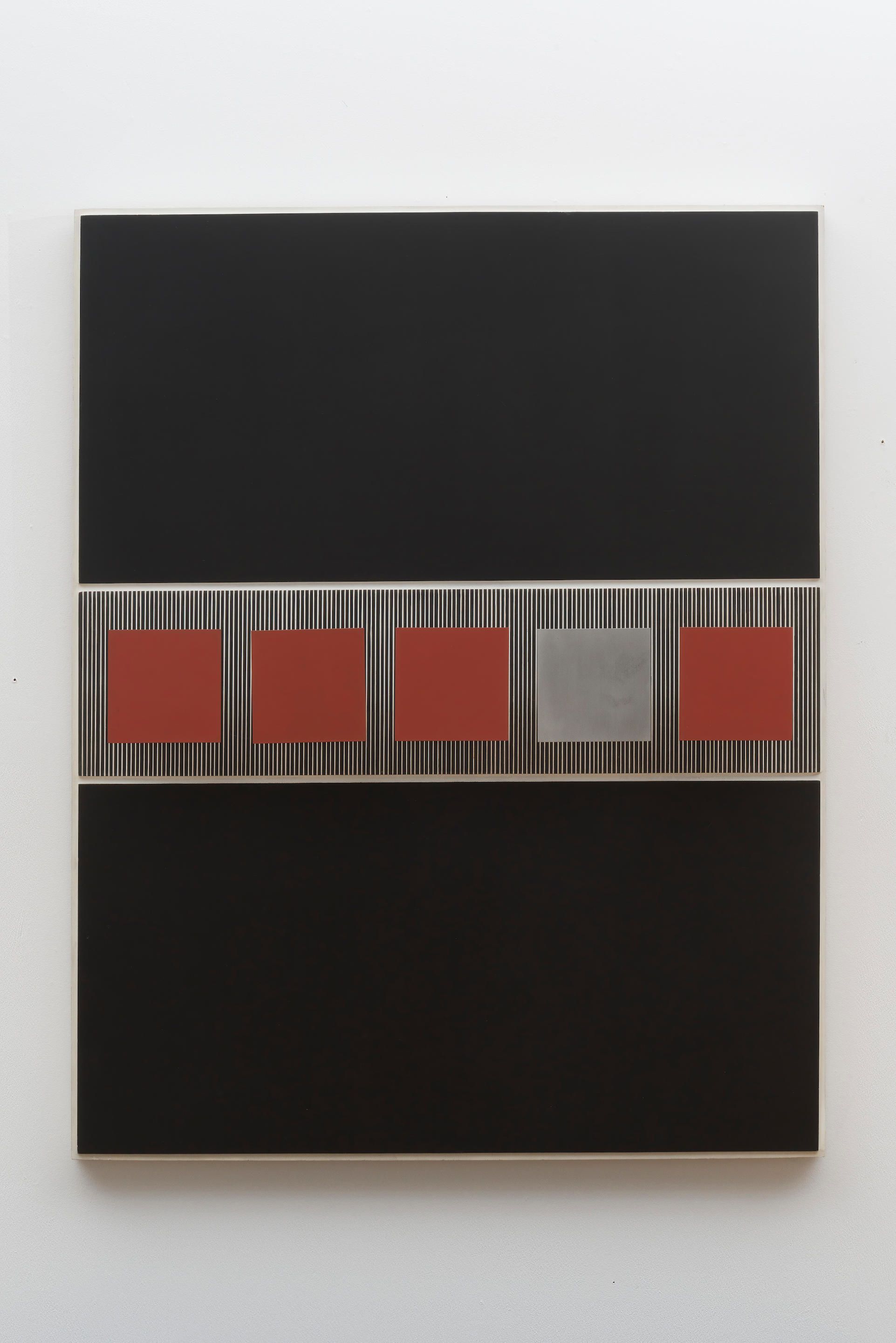 Jesús Rafael Soto (1923-2005), Rojo con un plata, 1969. Estimate: €60,000 - €80,000