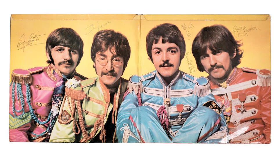 The Beatles: An Autographed Copy of The Album “Sgt. Pepper's Lonely Hearts Club Band”, 1967. Sold for £ 35,250 inc. premium