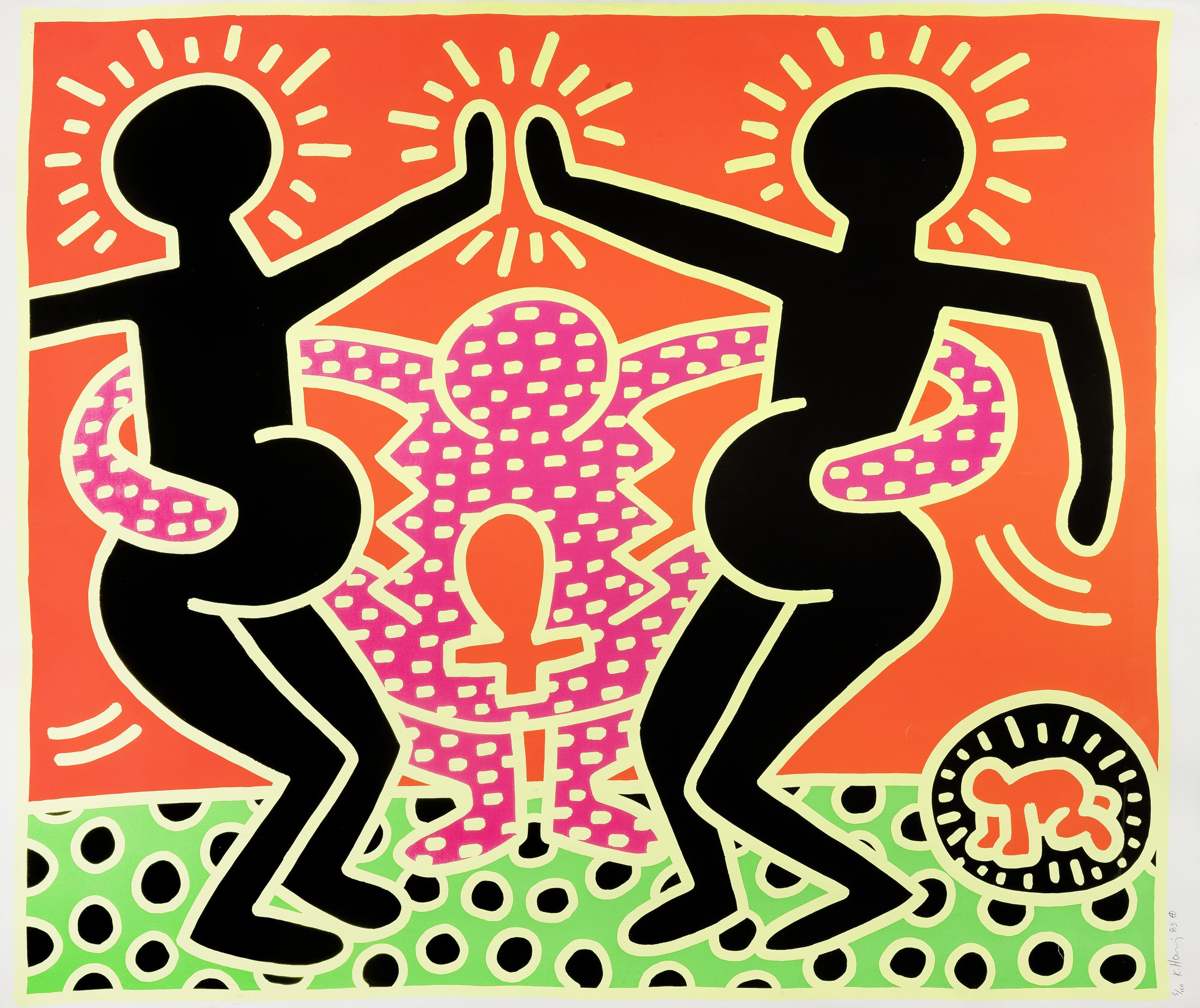 Keith Haring (1958-1990) Untitled, from The Fertility Suite. Sold for £44,000 inc. premium