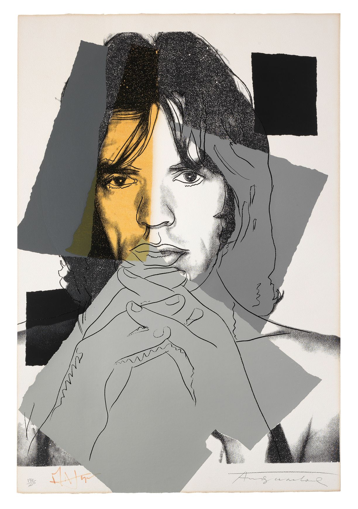 Andy Warhol (1928-1987), Mick Jagger. Sold for £ 62,750 inc. premium