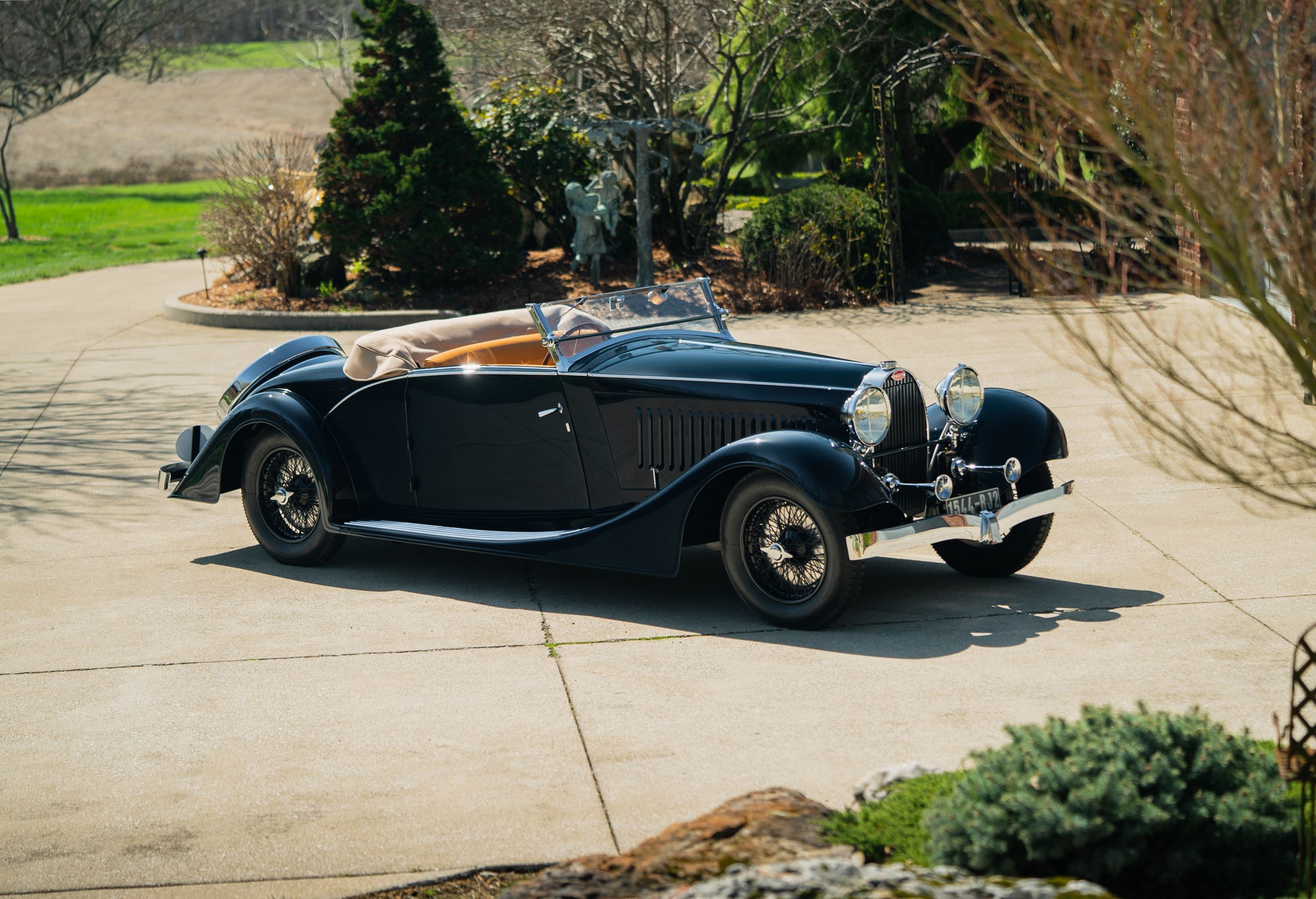 Lot 144. Offered from the Clem and Mary Lange Collection, 1934 BUGATTI TYPE 57 CABRIOLET, Coachwork by Franay. Estimate: $800,000 - 1,000,000