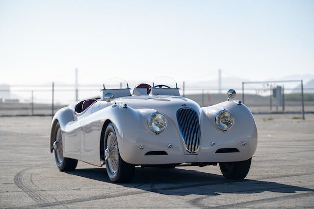 Expertly restored by legendary XK Specialist Scott SuttonRetains matching numbers driveline and bodywork. 1952 JAGUAR XK120 'OTS' ROADSTER. 