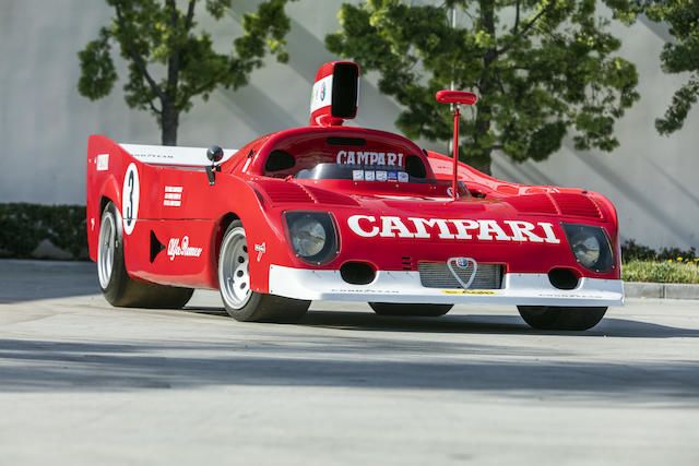 Offered from the Judge DiLoreto Collection The ex-Henri Pescarolo and Derek Bell Victories at Spa, Zeltweg and Watkins Glen. 1974 ALFA ROMEO TIPO 33 TT 12.