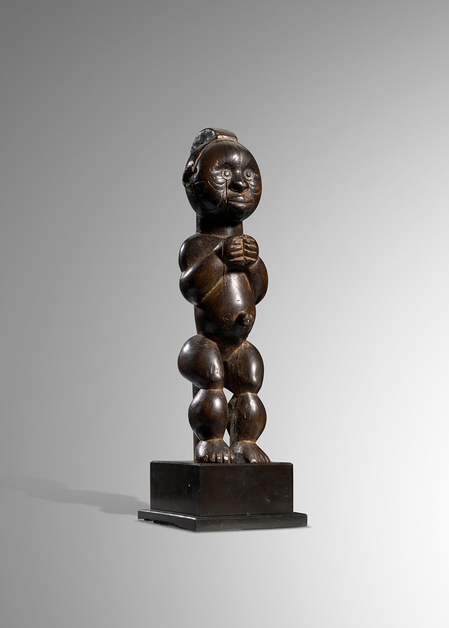 Lot 106. Fang Reliquary Guardian Figure, Okak Group, Rio Muni Region, Equatorial Guinea. Estimate: $150,000 - $180,000