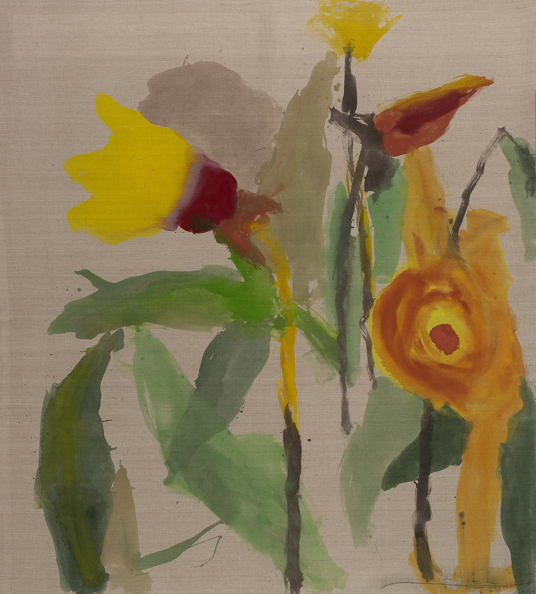 Lot 17. Vakho Bugadze (Georgian, born 1964), Flowers, 2022. Estimate: £4,000 - £6,000.