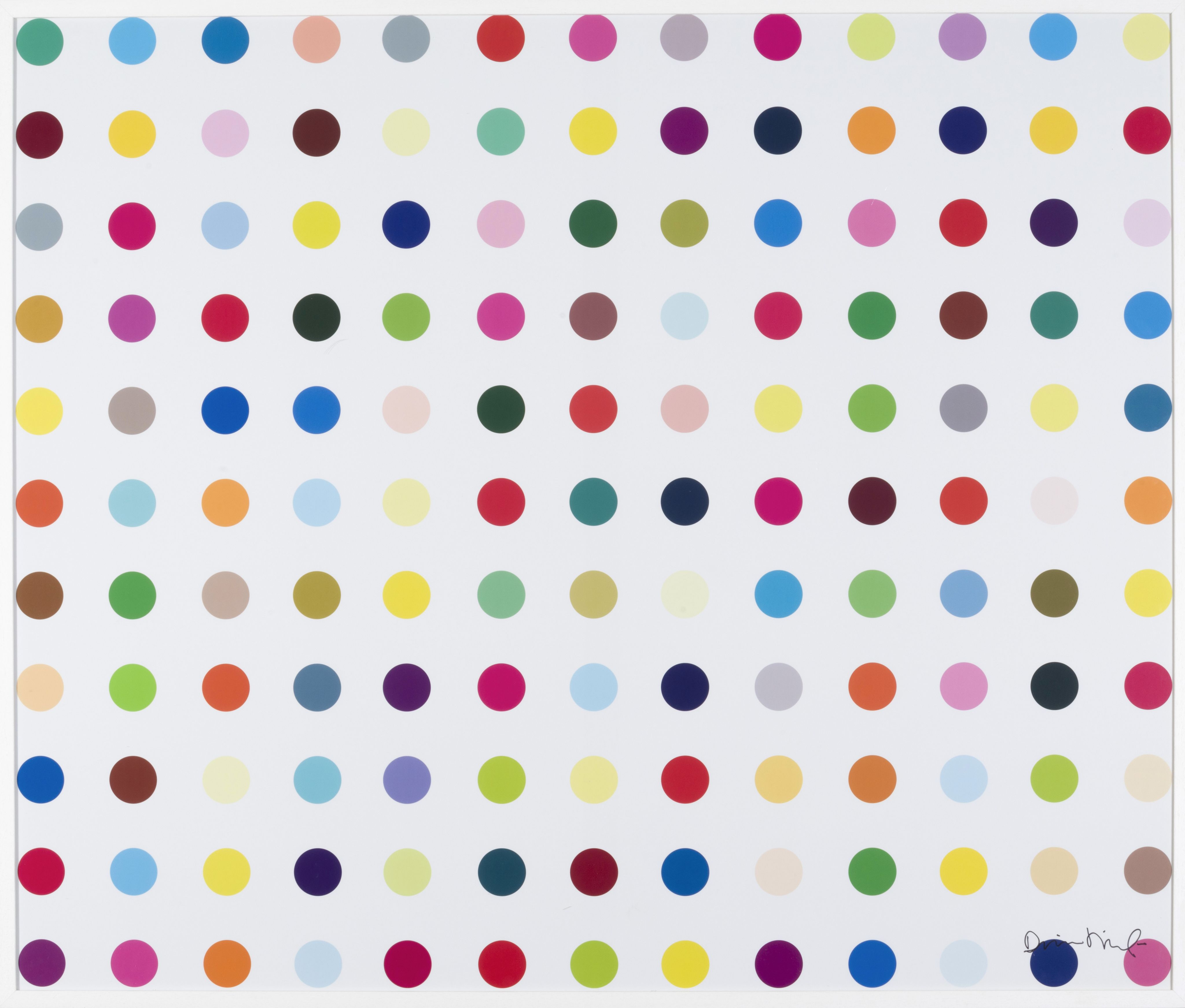 Lot 140. Damien Hirst, Lysergic Acid Diethylamide (LSD), 2000, Inkjet print. Estimate: €8,000 - €10,000