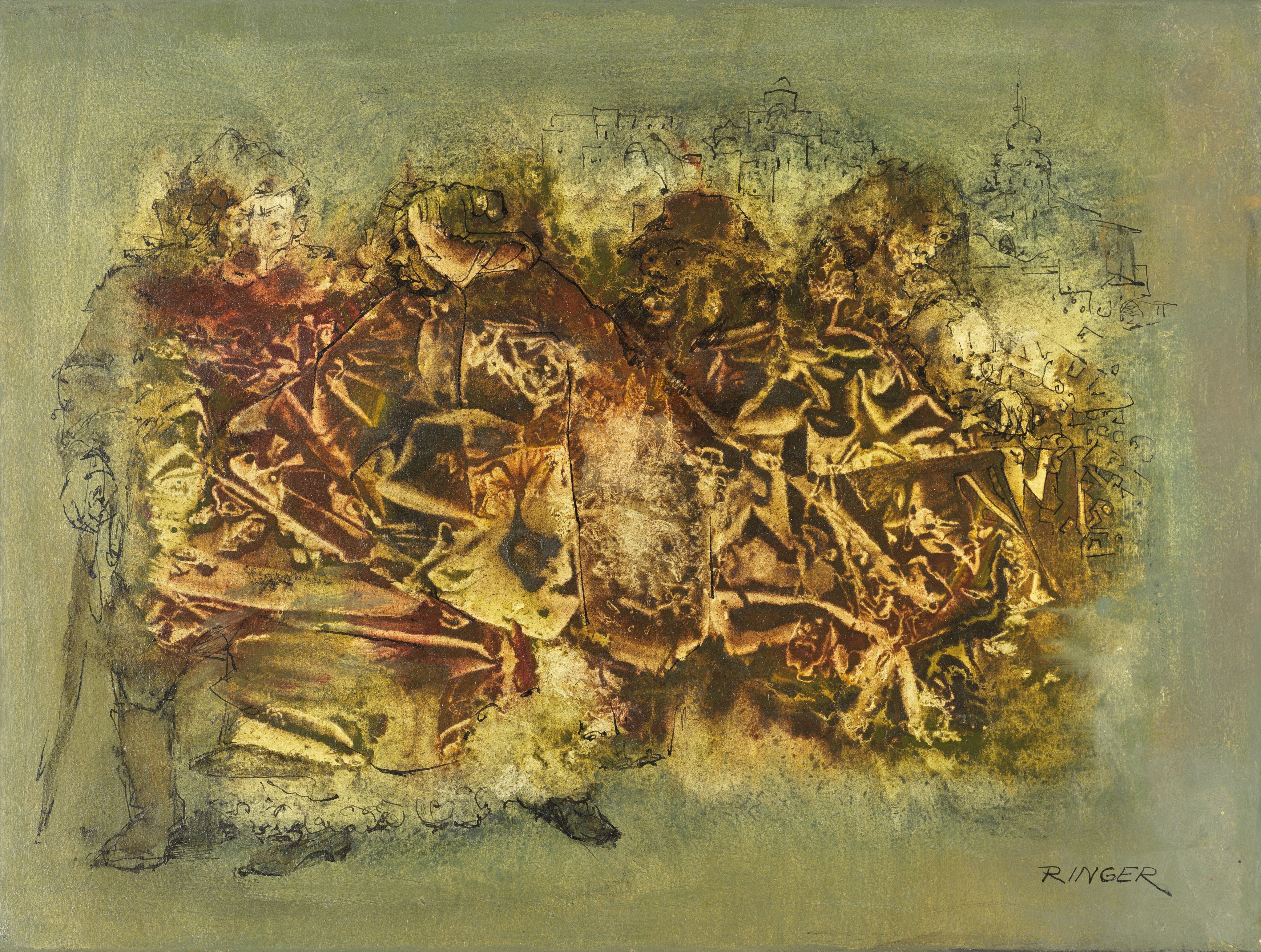 Lot 255. Sam Ringer, Réminiscences, vers 1985. Estimation : 1,500 - 2 000 €.