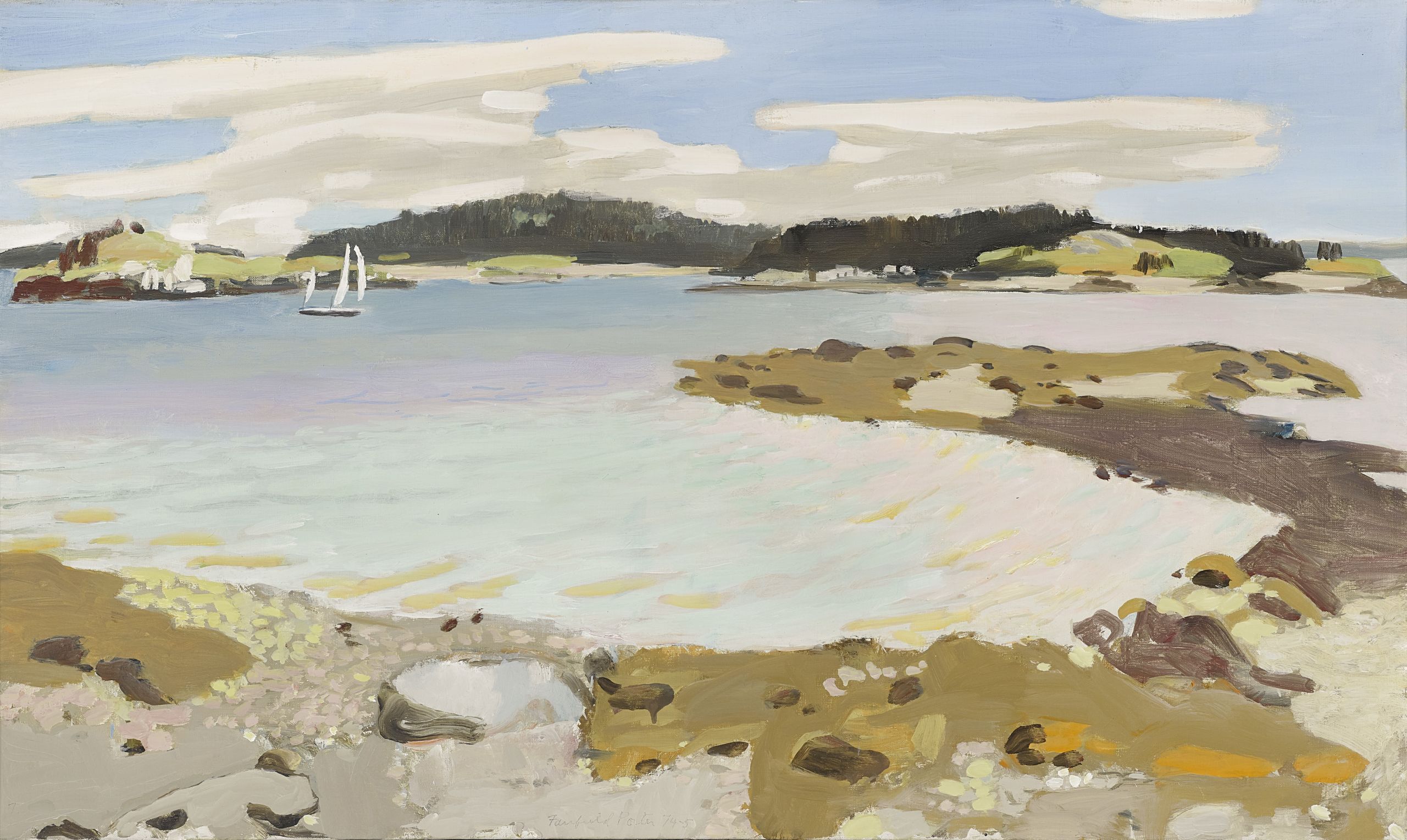 Lot 9. Fairfield Porter (1907-1975); "Yawl in the Channel." Estimate: $700,000 - 1,000,000