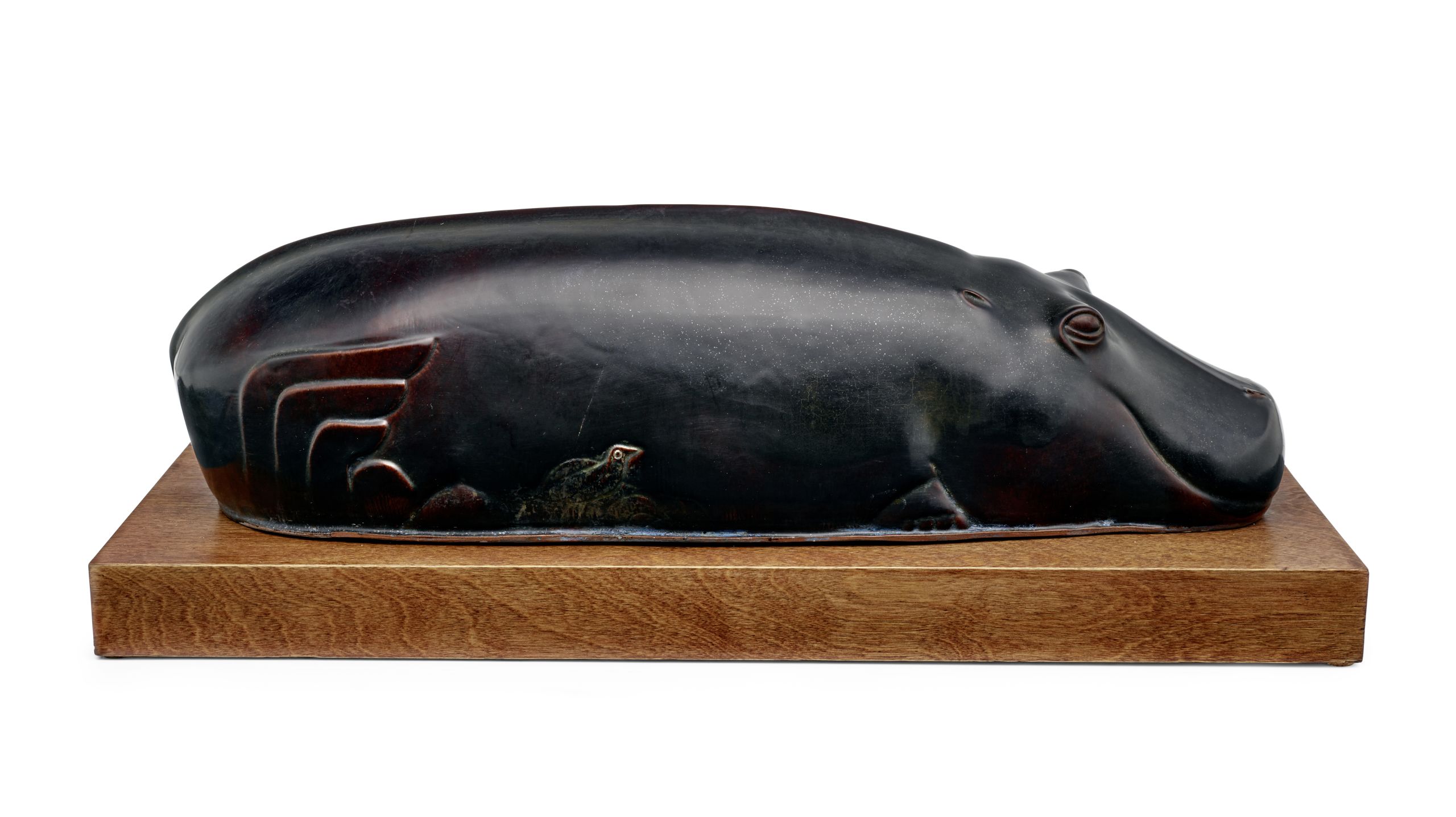 Lot 1. Sargent Johnson (1888-1967); "Hippopotamus." Estimate: $15,000 - 25,000